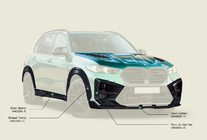 BMW X5 G05 2019–2026 Body Kit for X5M F95 AL-Design Carbon (2023+) photo 6