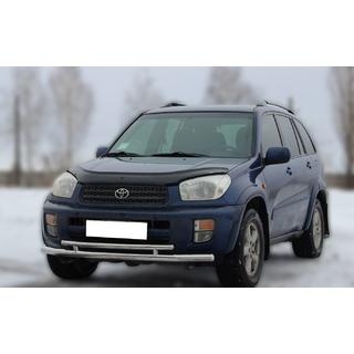 Front bumper guard ST014-1 (stainless steel) Toyota Rav 4 2001-2005 photo 3