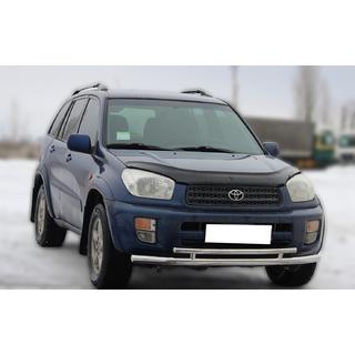 Front bumper guard ST014-1 (stainless steel) Toyota Rav 4 2001-2005 photo 2