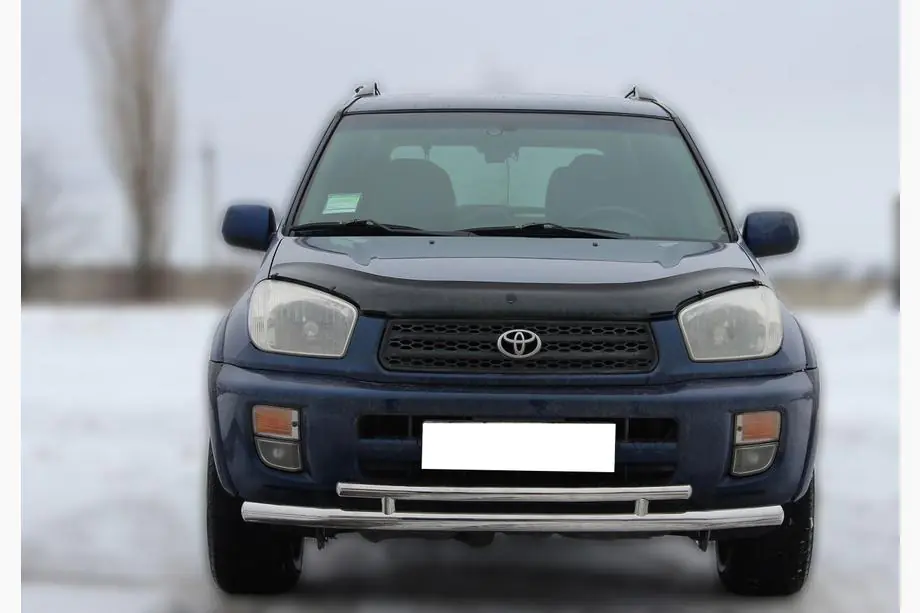 Toyota Rav 4 2001-2005 Front bumper guard ST014-1 (stainless steel) Image