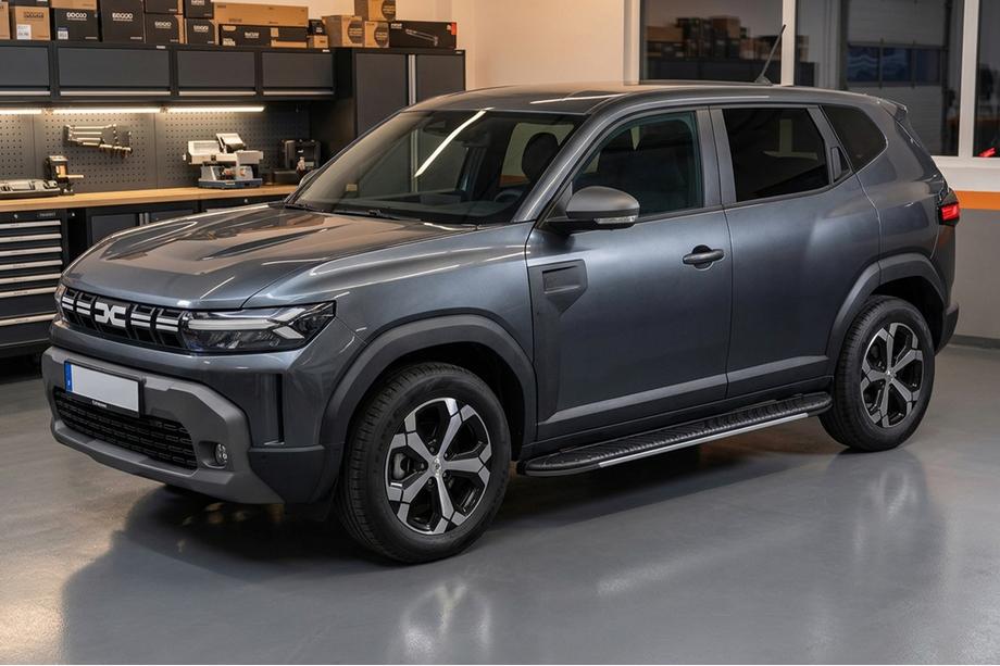 Dacia Duster 2024- Side Steps Bosphore Grey (2 pcs, Aluminum) Photo 1