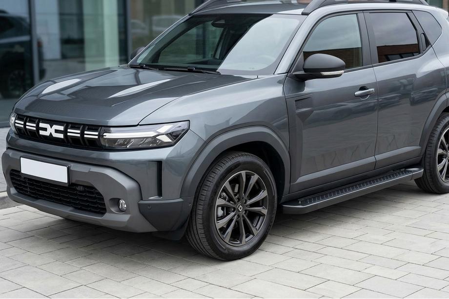 Dacia Duster 2024- Side Steps Allmond Black (2 pcs, Aluminum) Photo 1