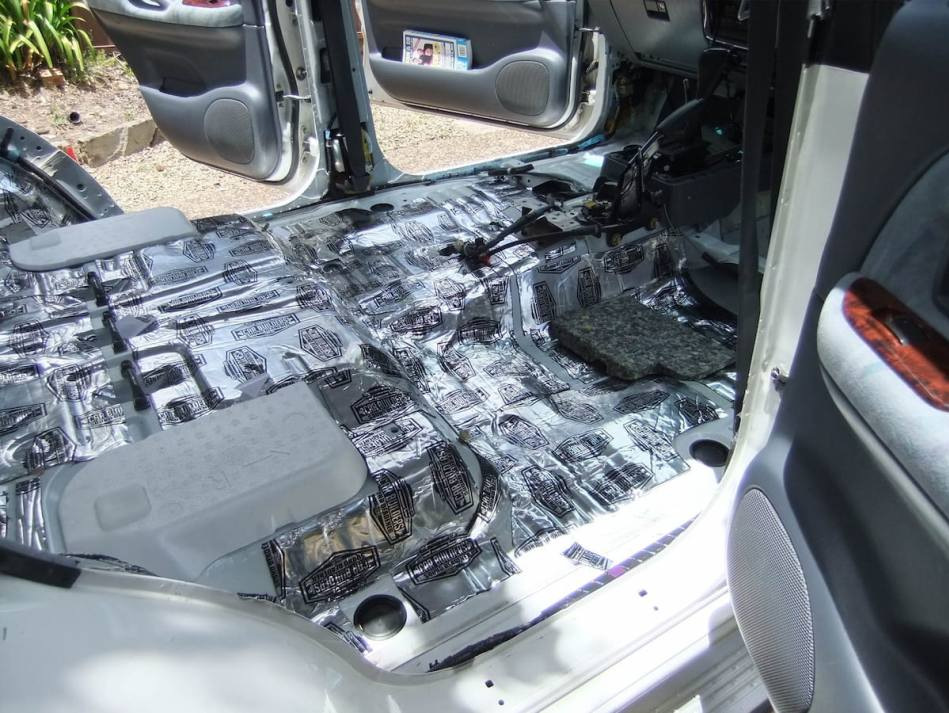 How much heavier is the car after soundproofing?