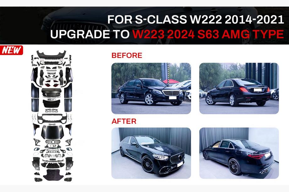 Mercedes S-class W222 2013-2022 Facelift Kit to W223 S63 AMG (with door handles and inserts) Photo 1