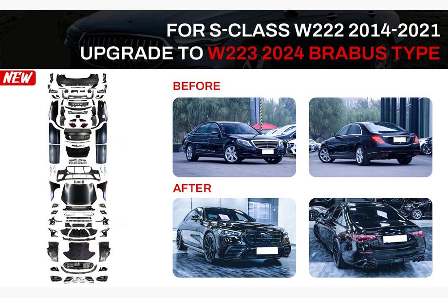 Mercedes S-class W222 2013-2022 Facelift Kit to W223 BRB (with door handles and inserts) Photo 1