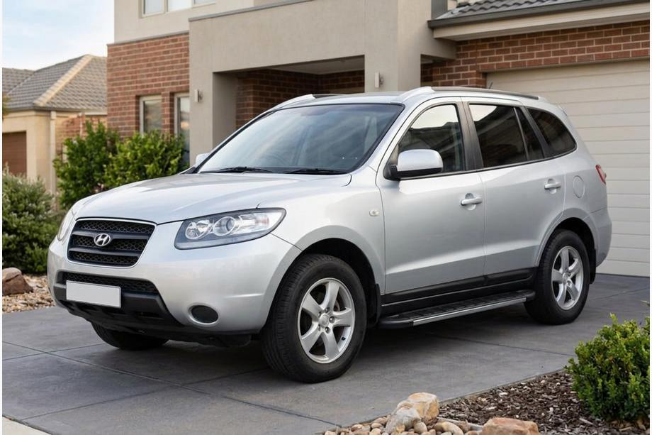 Hyundai Santa Fe 2 2006-2012 Side Steps Duru (2 pcs, Aluminum) Image