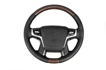 Toyota Land Cruiser 200 2007-2021 Heated steering wheel (dark wood) photo 1