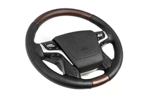 Toyota Land Cruiser 200 2007-2021 Heated steering wheel (dark wood) photo 2