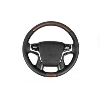 Heated steering wheel (dark wood) Toyota Land Cruiser 200 2007-2021 photo 1