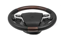 Toyota Land Cruiser Prado 150 2009-2023 Heated steering wheel (dark wood) photo 2