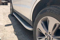 Hyundai Santa Fe 2 2006-2012 Side Steps Tayga Grey (2 pcs, Aluminum) photo 5