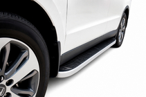 Hyundai Santa Fe 2 2006-2012 Side Steps Tayga Grey (2 pcs, Aluminum) photo 1
