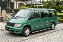 Mercedes Vito W638 1996-2003 Side Steps Maydos V1 (2 pcs, Aluminum & Stainless Steel) photo 1