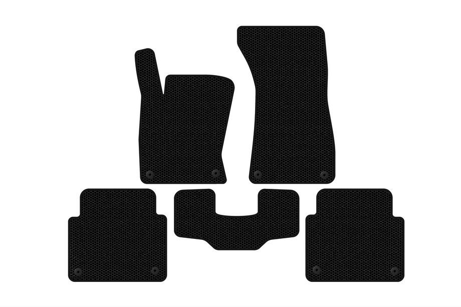Audi A8 2002-2009 Rubber Floor Mats Carsuit (Short, Black) Image