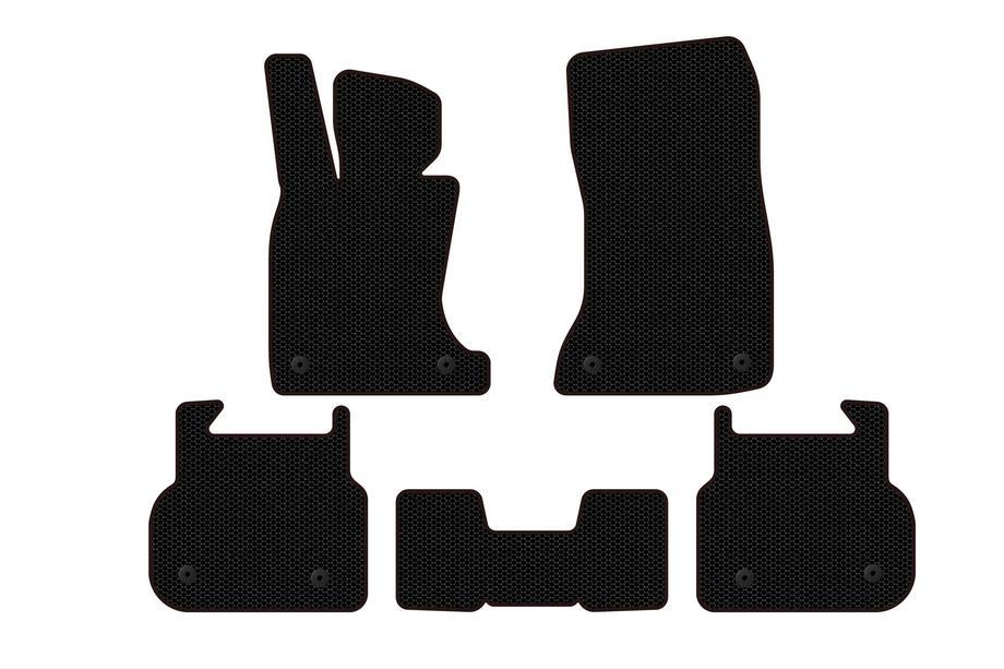 BMW 7 Series F01/F02 2008-2015 Rubber floor mats Carsuit (for F01, black) Image