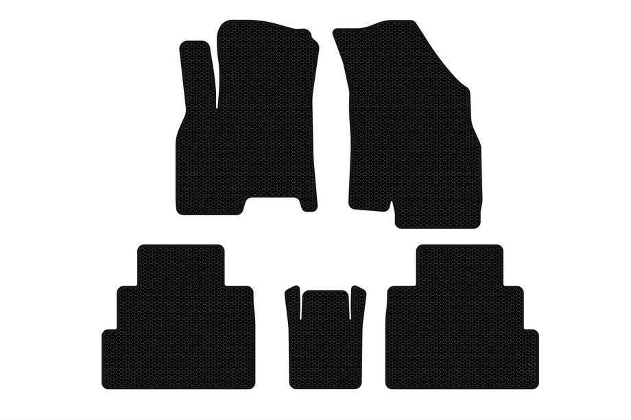 Chery Tiggo 7 2020- Rubber Floor Mats Carsuit (Black) Image