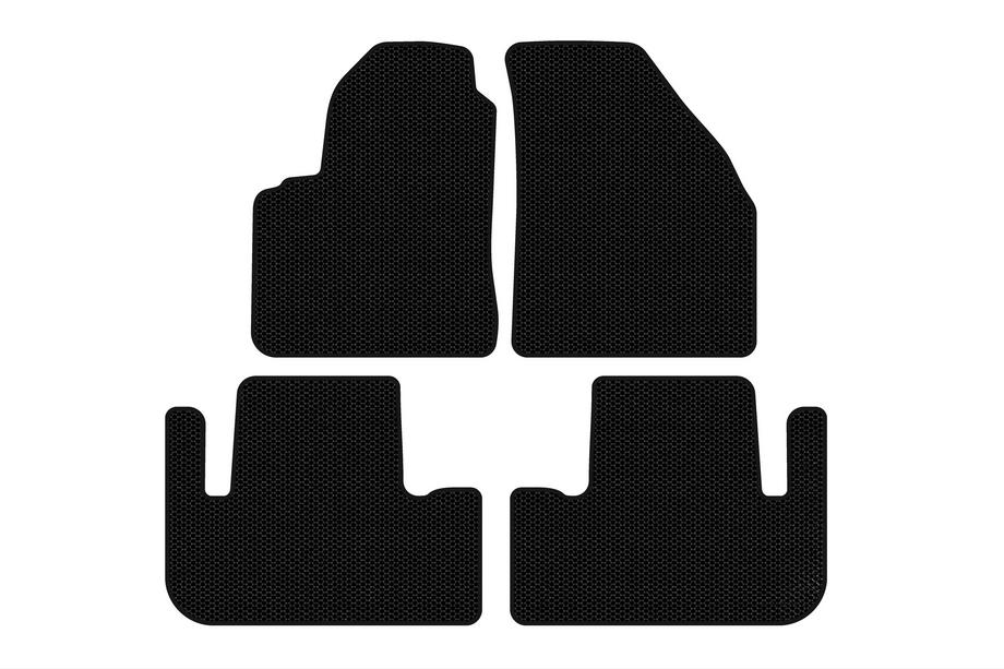 Chevrolet Tacuma/Rezzo 2000-2008 Rubber Floor Mats Carsuit (Black) Image