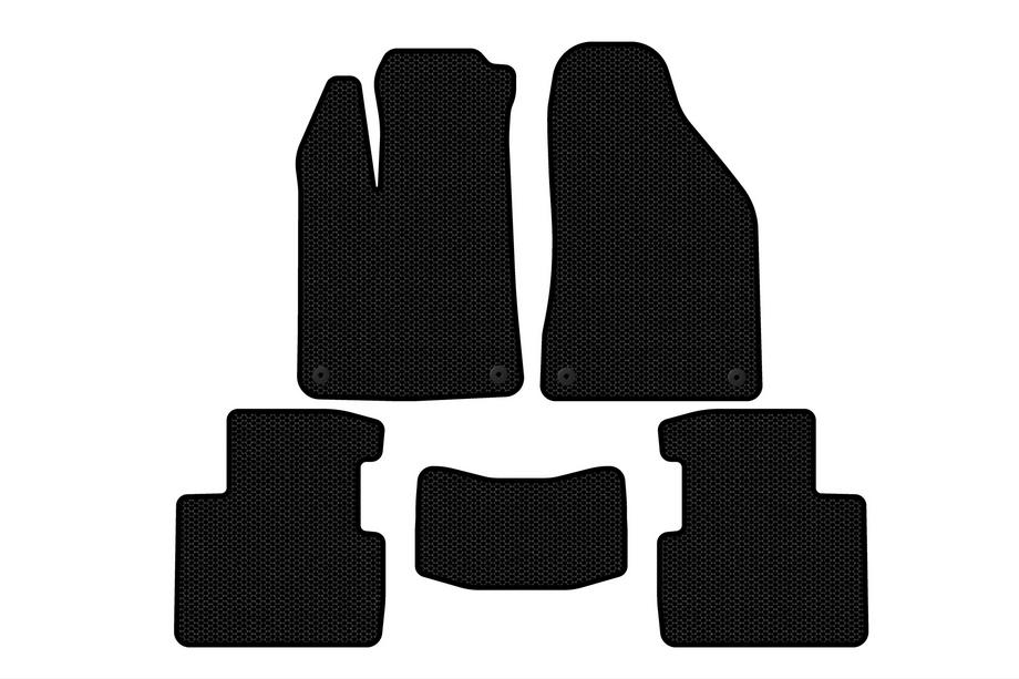 Chrysler 200 II 2014-2017 Rubber Floor Mats Carsuit (SD, Black) Image
