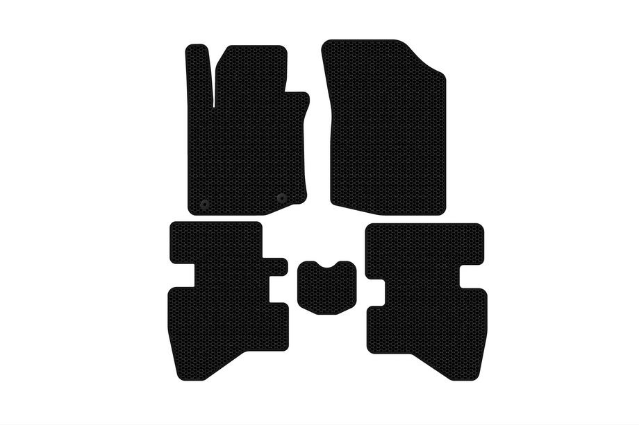 Citroen C-1 2005-2014 Rubber Floor Mats Carsuit (HB, Black) Image