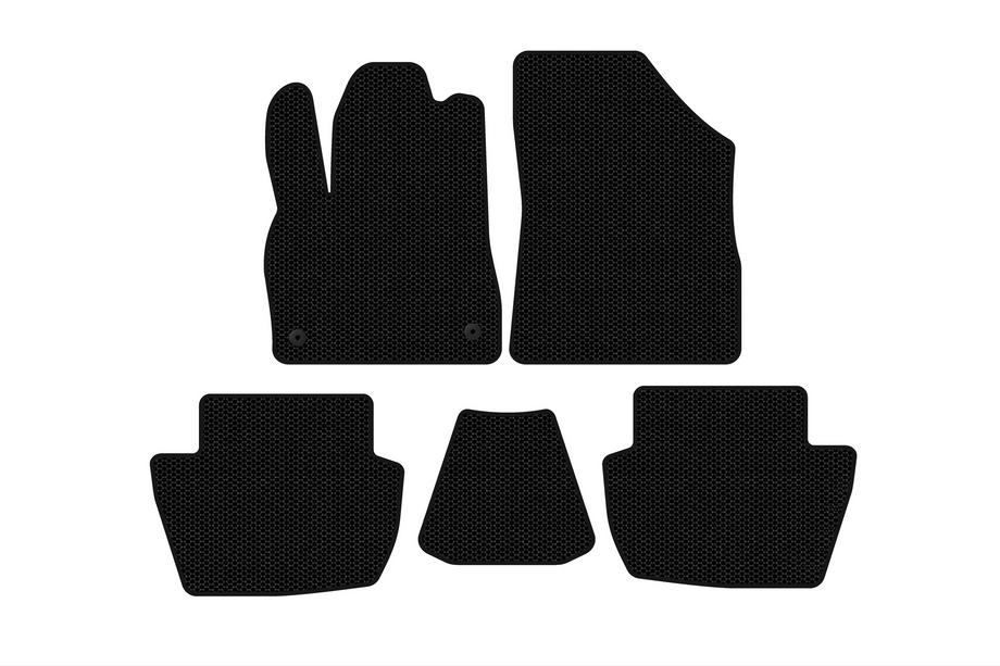 Citroen DS-5 2011-2015 Rubber floor mats Carsuit (HB, Hybrid/AT, black) Image