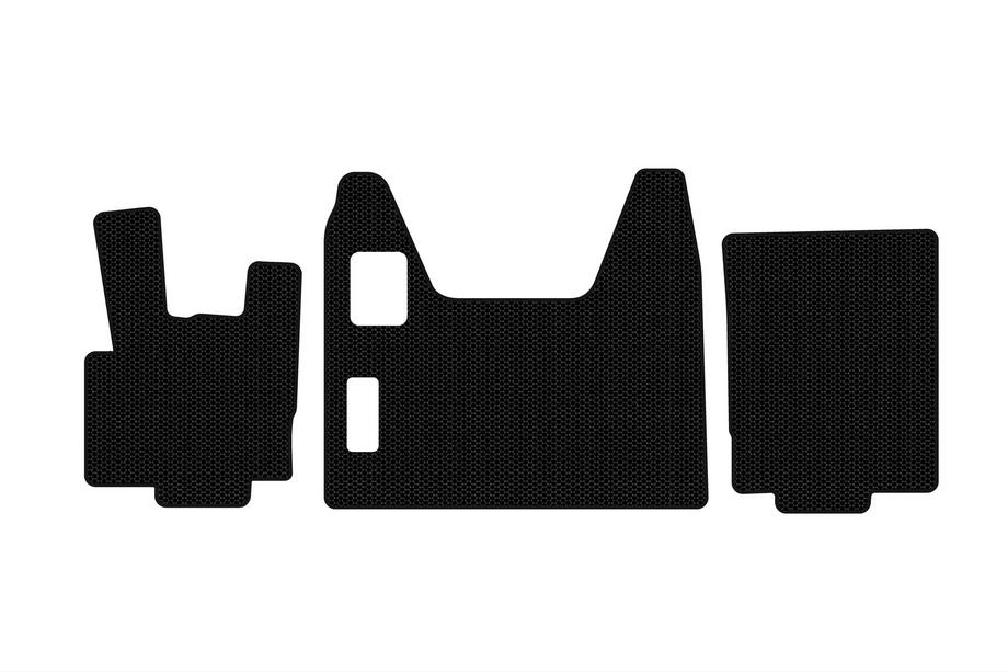 DAF XF95 2002-2006 Rubber Floor Mats Carsuit (Black) Image