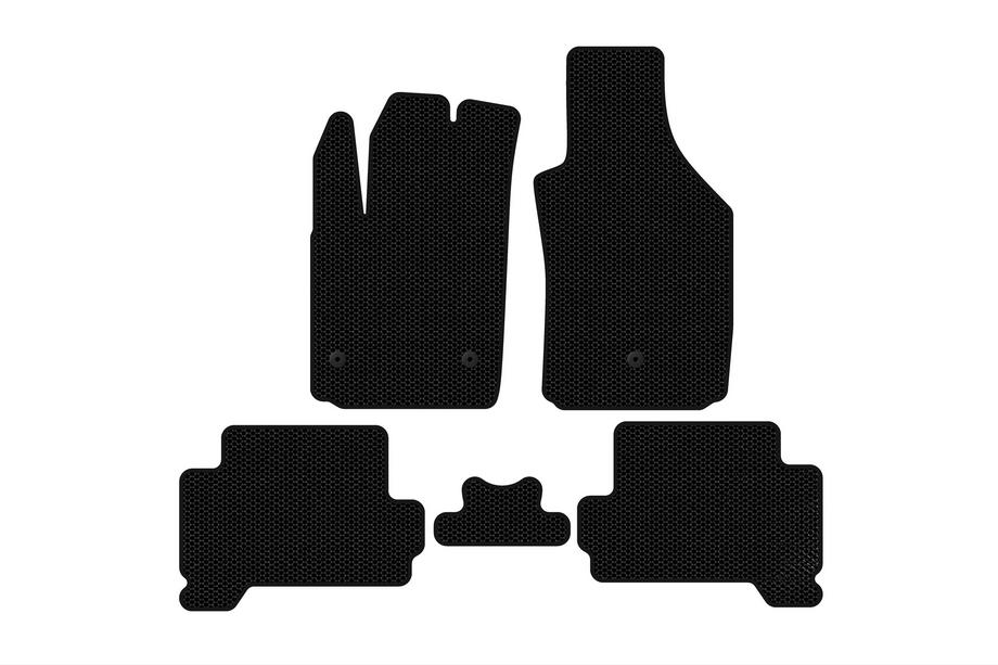 Fiat 500/500L 2013-2022 Rubber floor mats Carsuit (HB, Electric, black) Image