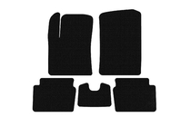 Hyundai I-10 2008-2013 Rubber Floor Mats Carsuit (HB, Black) photo 1