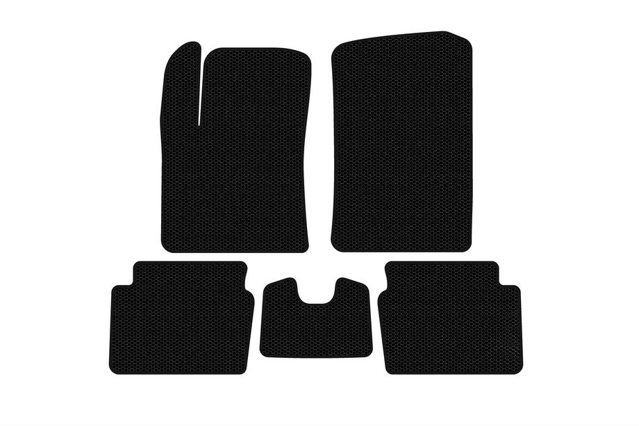Hyundai I-10 2008-2013 Rubber Floor Mats Carsuit (HB, Black) Image