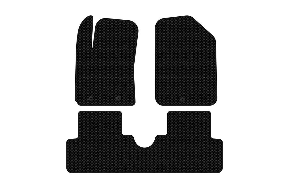 Hyundai I-10 2014-2017 Rubber Floor Mats Carsuit (HB, Black) Image