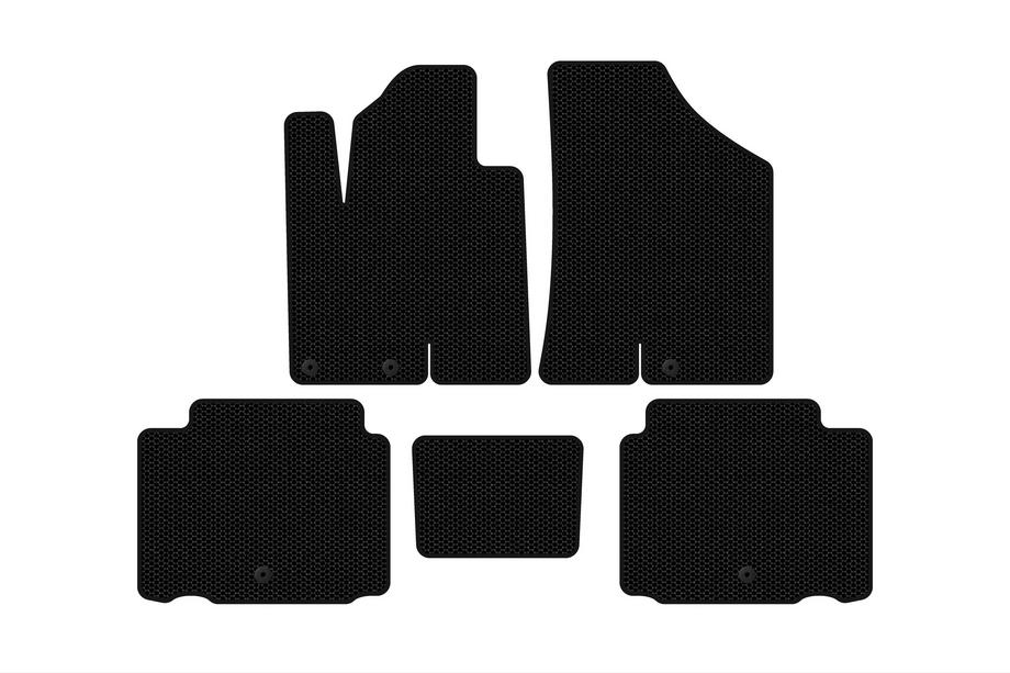 Hyundai IX55 2007-2012 Rubber Floor Mats Carsuit (Black) Image