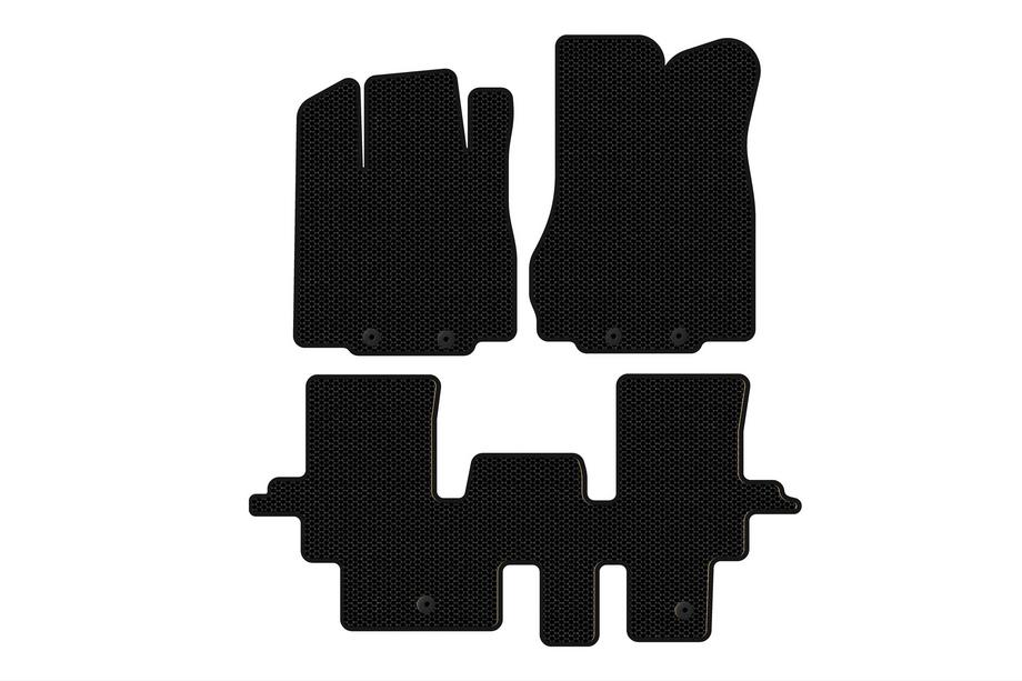 Infiniti QX60 2016-2021 Rubber floor mats Carsuit (2 rows, black) Image