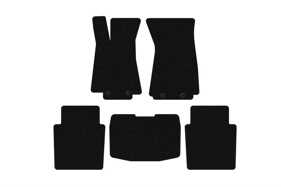Jaguar XJ 2003-2009 Rubber Floor Mats Carsuit (SD, Black) Image