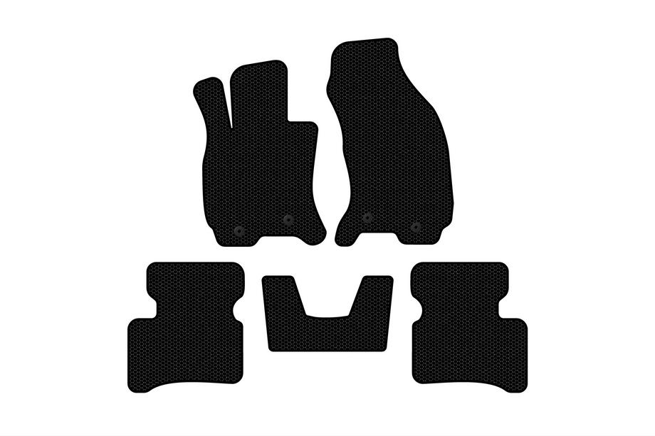Jaguar X-Type 2001-2009 Rubber floor mats Carsuit (SD, Floor-mounted accelerator pedal, black) Image