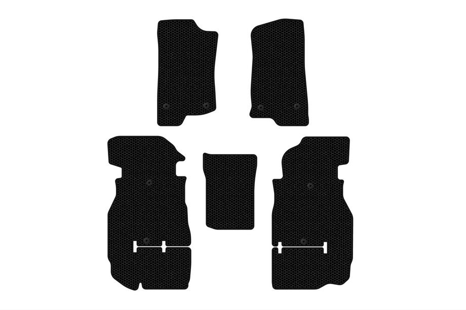 Jeep Wrangler 2018- Rubber floor mats Carsuit (Rubicon Unlimited/5-door, black) Image