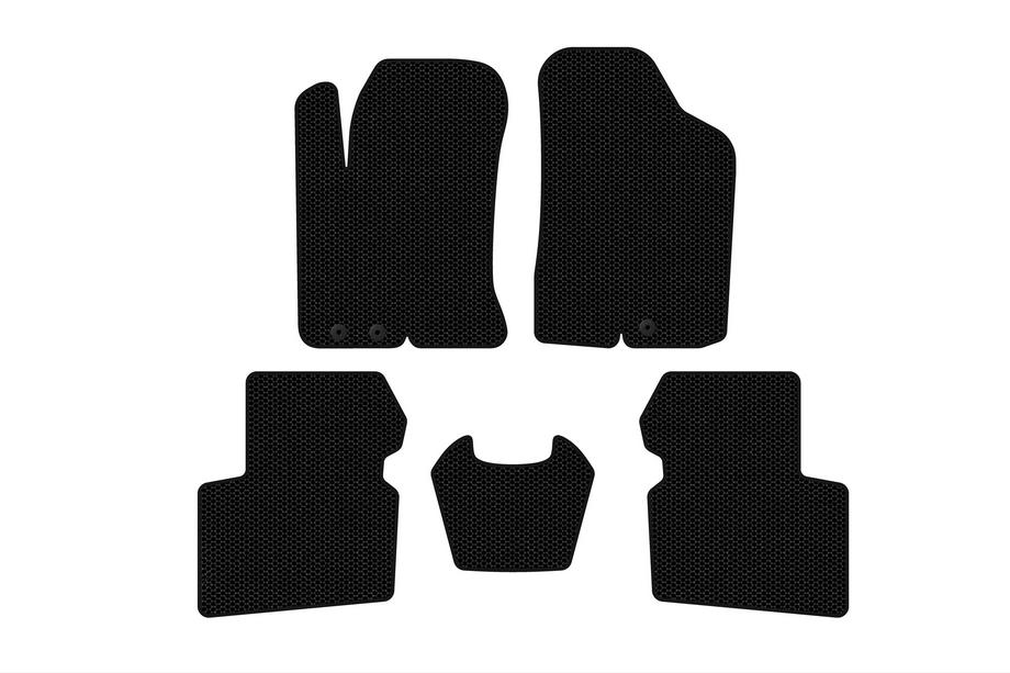 Kia Cerato 2 2010-2013 Rubber Floor Mats Carsuit (SD, Black) Image