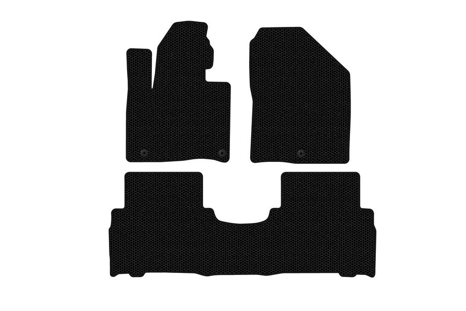 Kia Sorento III UM 2014-2020 Rubber floor mats Carsuit (2014-2018, 5-seater, black) Photo 1