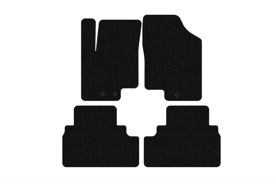 Kia Venga 2010-2019 Rubber Floor Mats Carsuit (Black) Image