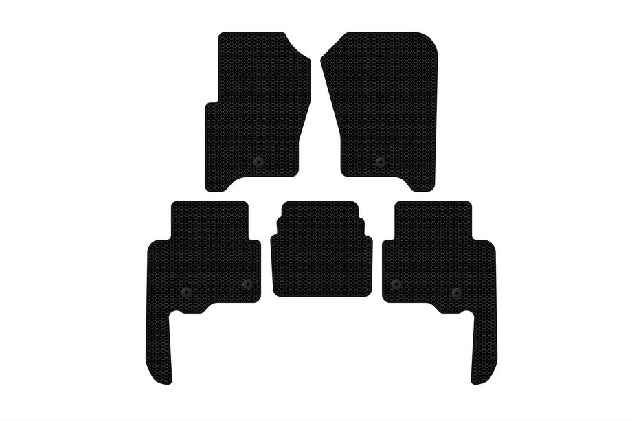 Land Rover Discovery IV 2009-2017 Rubber Floor Mats Carsuit V2 (Black) Image