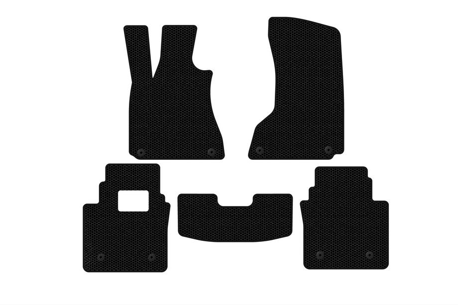 Maserati Quattroporte 2013-2023 Rubber Floor Mats Carsuit (SD, Black) Image