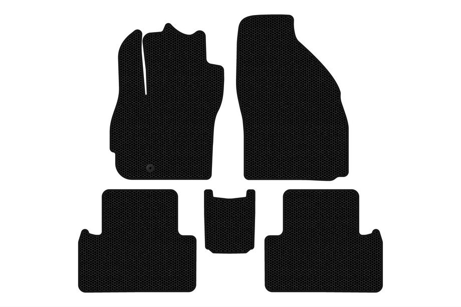 Mazda 5 2005-2009 Rubber floor mats Carsuit (2 rows, 7-seater, black) Image