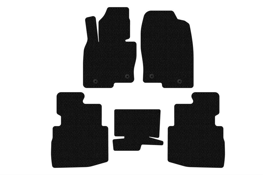 Mazda CX-9 2017- Rubber floor mats Carsuit (2 rows, 7-seater, black) Photo 1