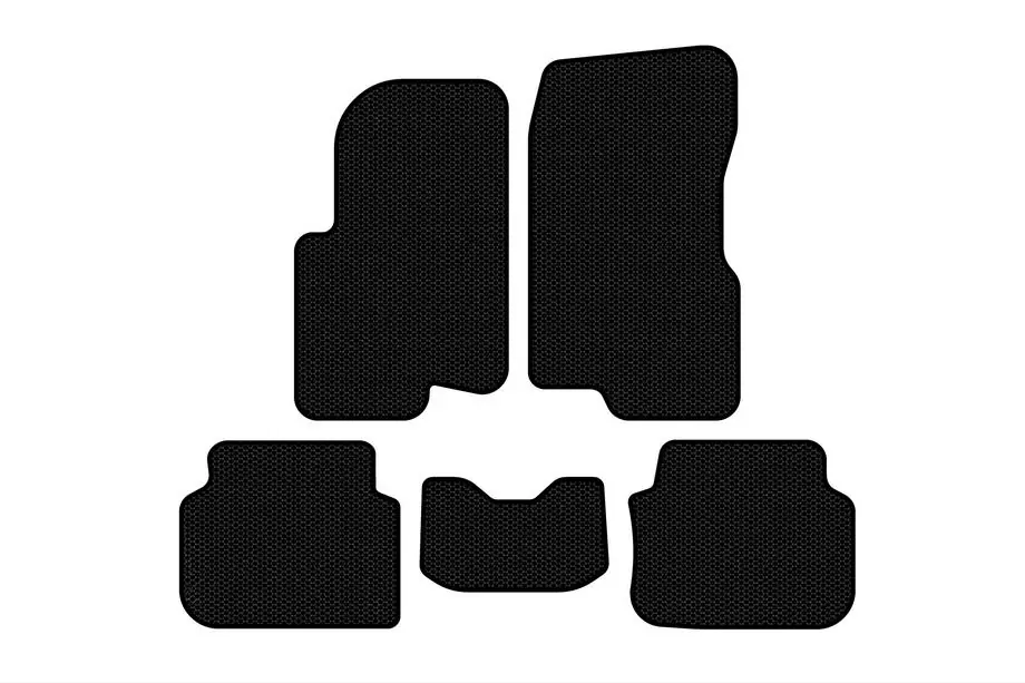 Smart 1998-2007 Rubber Floor Mats Carsuit (2003-2007, Forfour, Black) Image