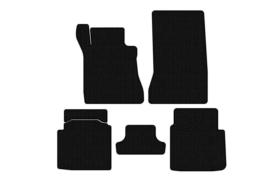 Mercedes S-class W126 1979-1991 Rubber floor mats Carsuit (SD, short wheelbase, black) Image