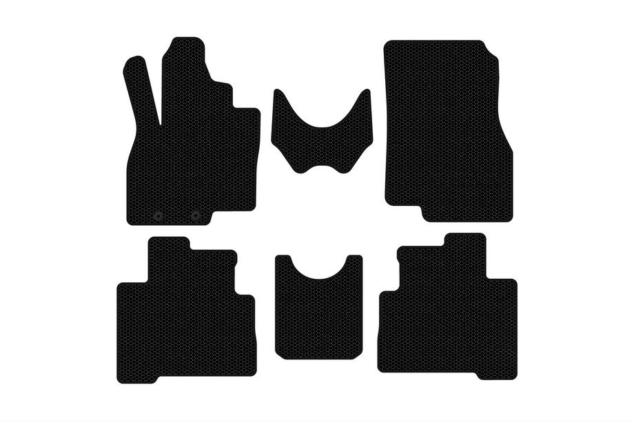 Mitsubishi Grandis 2003-2011 Rubber floor mats Carsuit (2 rows, black) Image
