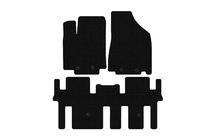 Nissan Pathfinder R52 2012-2021 Rubber floor mats Carsuit (2 rows, black) photo 1