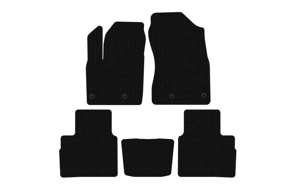 Nissan X-trail T33/Rogue 2022- Rubber floor mats Carsuit (5-seater, black) Photo 1