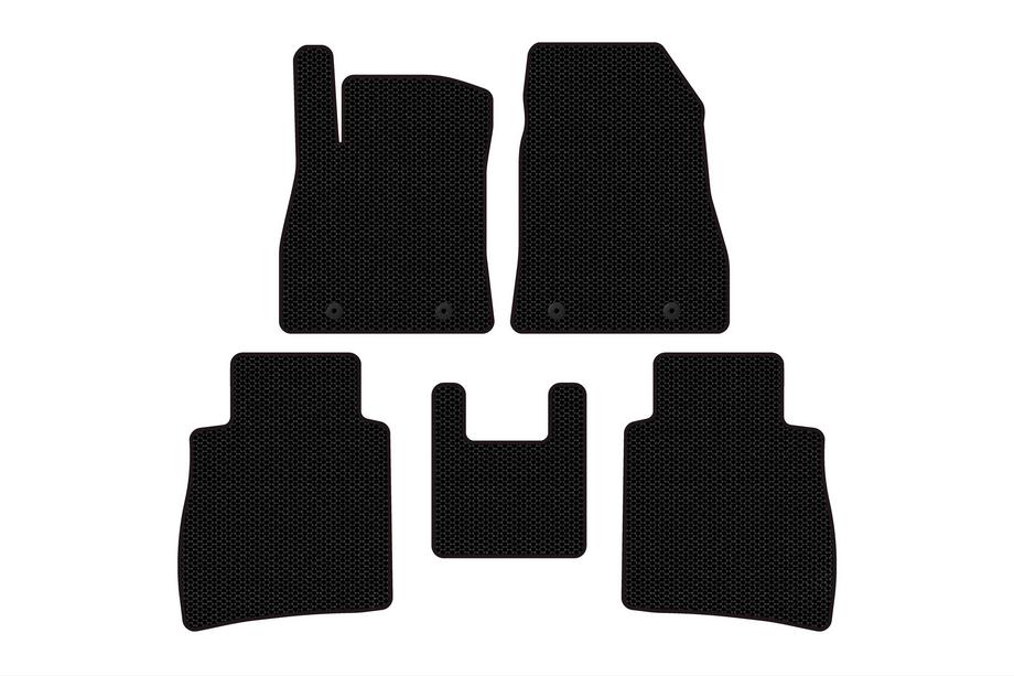 Nissan Sentra 2012-2019 Rubber Floor Mats Carsuit (SD, Black) Image