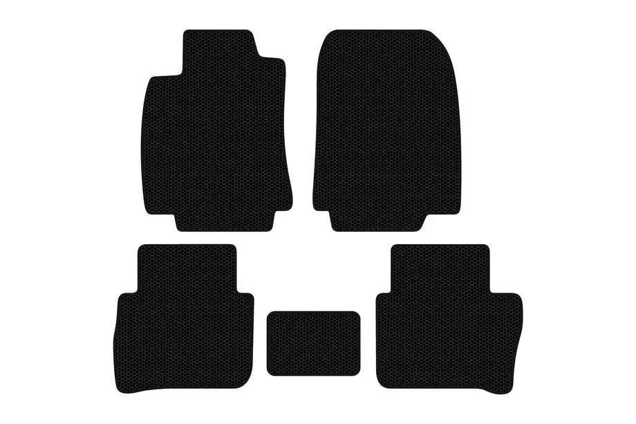 Nissan Tiida 2011-2014 Rubber Floor Mats Carsuit (HB, Black) Image