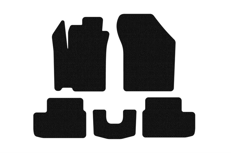Opel Agila 2007-2015 Rubber Floor Mats Carsuit (HB, Black) Image