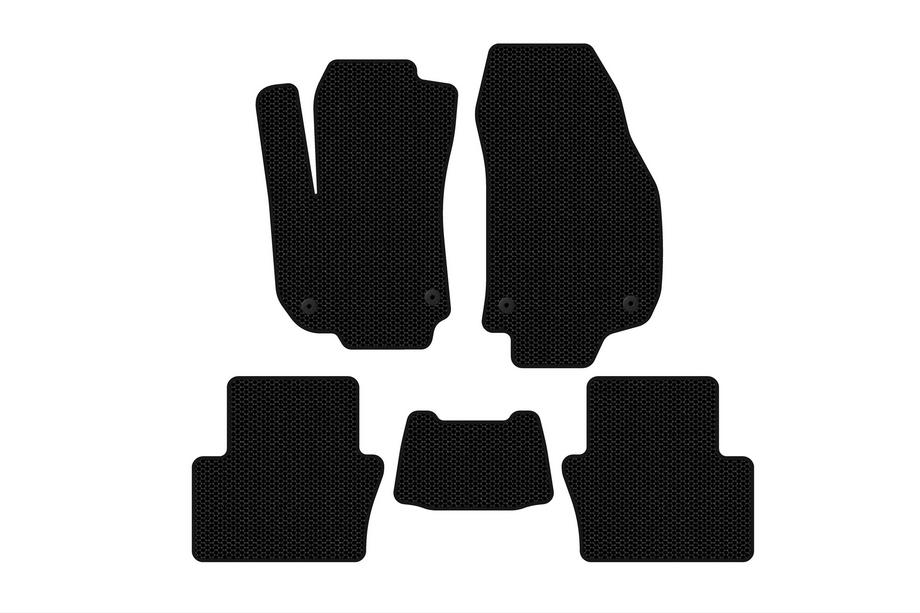 Opel Zafira B 2005–2011 Rubber floor mats Carsuit (2 rows, black) Photo 1